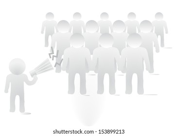 3D Man vector background