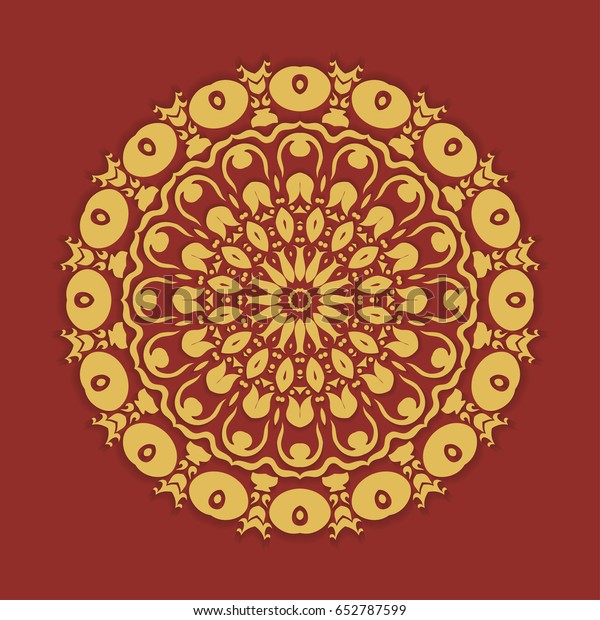 Download 3d Mandala Ornament Tribal Ethnic Motif Stock Vector Royalty Free 652787599