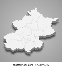 El tercer mapa de Pekín es un municipio de China