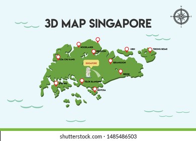 map of singapore country