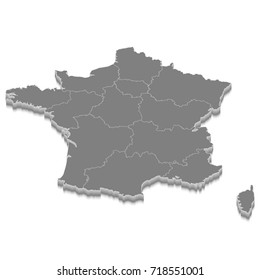 3D map of France