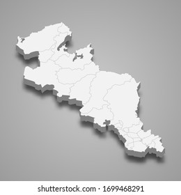 3d map of Kyoto is a prefecture of Japan