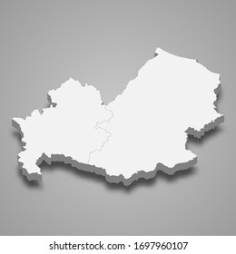 Mapa 3d de Molise es una región de Italia