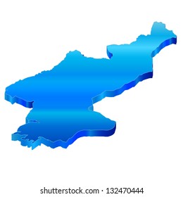 3D Map of North Korea