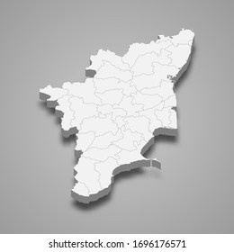 16 Tamil Nadu Map 3d Stock Vectors, Images & Vector Art | Shutterstock