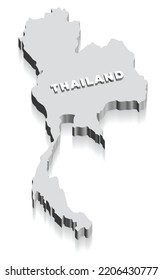 A 3d map of Thailand
