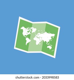 3d map. Vector illustration of eps 10