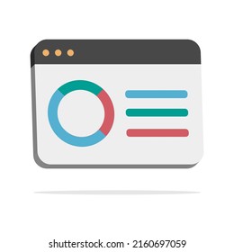 3d marketing statistics concept in minimal cartoon style