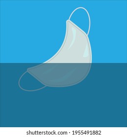 3D masks. The mask that sank into the water. Wet. Medical devices