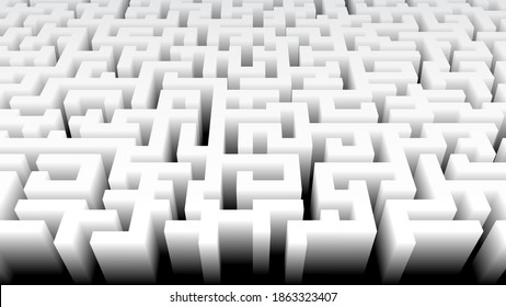 3.d maze fondo de visión minimalista 