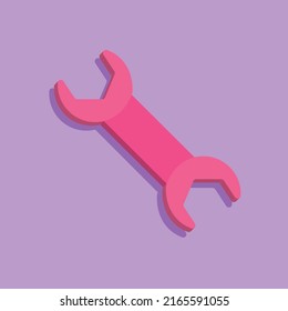 3d mechanic tools in minimal cartoon style