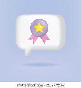 3d medal icon with golden star and ribbon. Best price,Best quality, Best product,Best seller guaranteed. . 3d badge awards of winners in sports events. 3d vector illustration