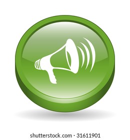 3D Megaphone Sign Icon