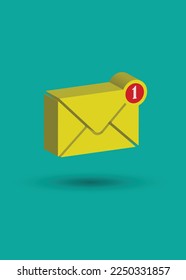 3d diseño de ilustración de diseño gráfico de iconos de mensajes 