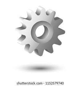 3D metal cogwheel 