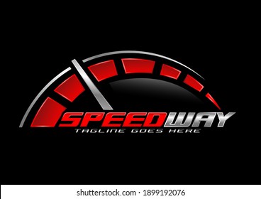 3d Metalic Automotive Logo Speedway