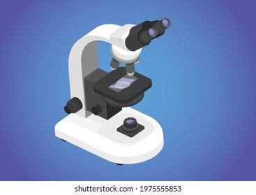 3D Microscope for scientific purpose. Good for ads and brochure for labs