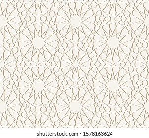 3d Middle Eastern pattern. White arabic background. Vector