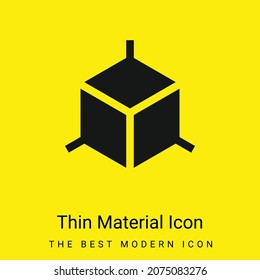 Icono de material amarillo brillante mínimo