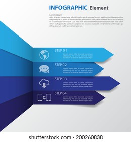3d Minimal infographics. Vector