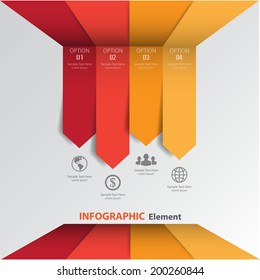 3d Minimal infographics. Vector
