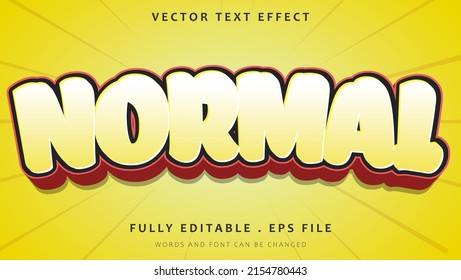 3d Minimal Modrn Word Normal Editable Text Effect Design Template. Effect Saved In Graphic Style 