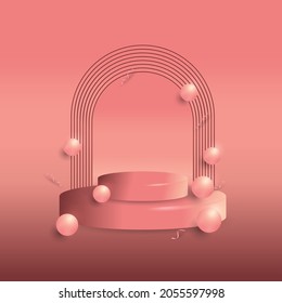 Fondo mínimo de colocación de productos 3D
