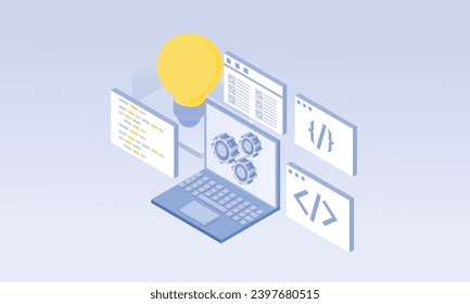 3d minimaler Start eines Geschäftsprojekts.auf pastellblauem Hintergrund.3d Vektorsymbol für Technologie, Business Illustration.