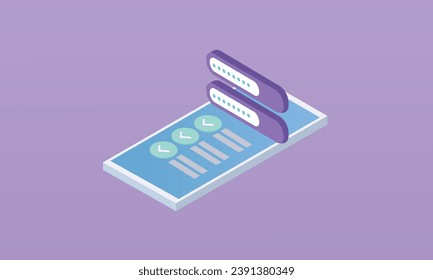 3d minimal task management todo checklist, 3d mobile list report for exam, fast progress, level up concept, assignment and exam. 3d check list icon.on pastel purple background.