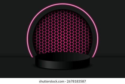 Fundo minimalista 3D com cena de pódio Studio com plataforma para apresentação do produto.