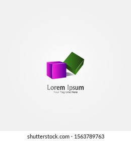 3D minimalist logo design.
Simple,digital and modern logo with smooth gradient effect.
