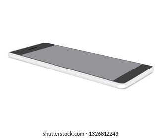 3d mobile phone isolated on a white background