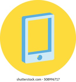 3d mobile phone, smartphone, tablet UI icon or button
