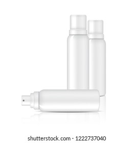 3D Mock up Realistic Spray Bottles for Skincare Product Background Illustration