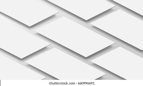 3D Mock-up mobile app interface. Blank app screen. Horizontal aspect ratio in white color tone create by vector easy to use for user interface and user experience design.