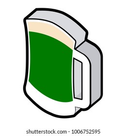 3d model of a beer mug, Patrick day vector illustration