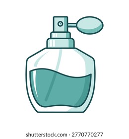 3D model of a circular green object with a slot and a cylindrical protrusion on top Vector