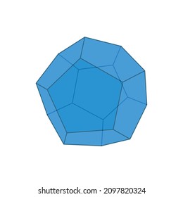 3D Model Of Dodecahedron Shape