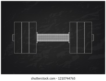 3d model of dumbbells on a black background