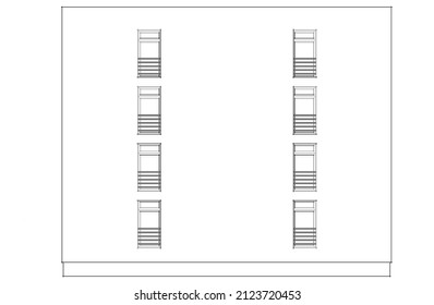 3.d modelo de ilustración de un vector de vivienda