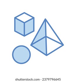 3d model icon isolate white background vector stock illustration