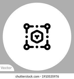 3d model icon sign vector,Symbol, logo illustration for web and mobile