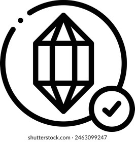 3d model icon. Thin Linear Style Design Isolated On White Background