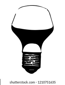 3d model of the lamp on a white background. Drawing