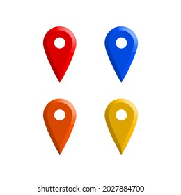 3d model location icon. location icon set. 3d vector