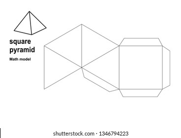 3d model maths shapes Patterns print perfectly on A4 and standard letter size paper.  To enlarge or minimize use a photocopier.  Print, cut, fold and glue the tabs to make perfect three dimensional sh