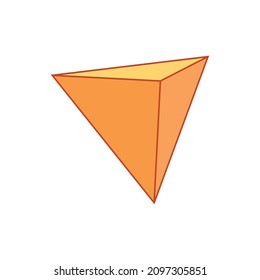 Modelo 3D de forma tetraedro