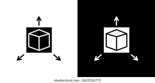 3D modeling icon symbol collection. Flat vector stock illustration.