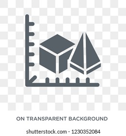 3d modeling icon. Trendy flat vector 3d modeling icon on transparent background from general  collection. 