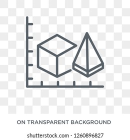 3d modeling icon. Trendy flat vector 3d modeling icon on transparent background from general  collection. High quality filled 3d modeling symbol use for web and mobile